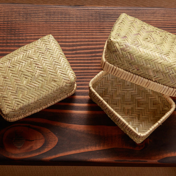 Bamboo Riceball Bento Box (hand-woven)