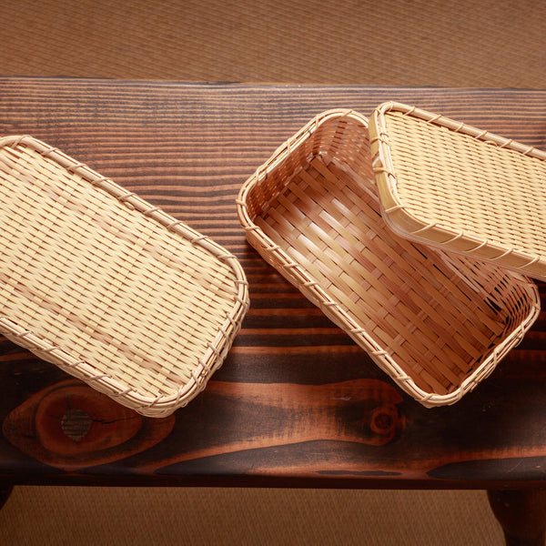 Hard Bamboo Bento Box (hand-woven)